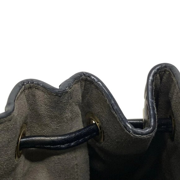 Auth FENDI Mon Tresor 8BS010 Brown Black Leather Handbag - Picture 10 of 16